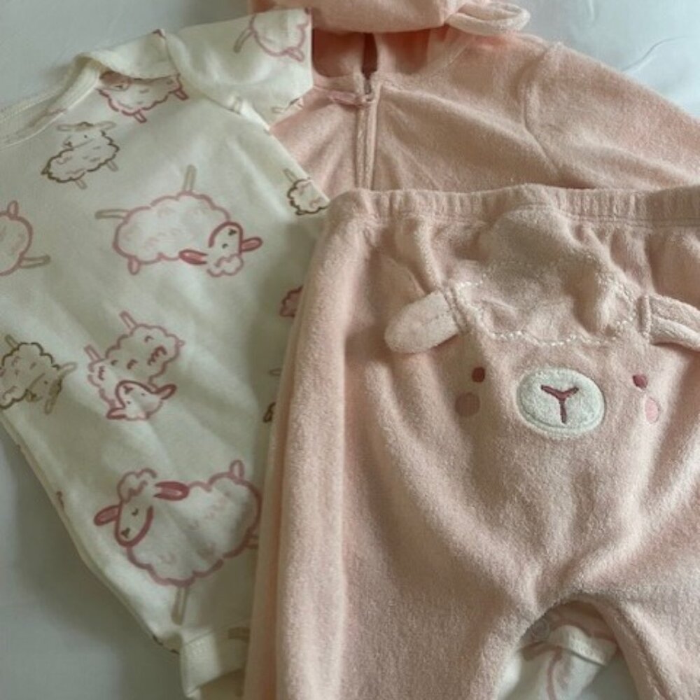 NWT $203 Carter's Girls 12M Lot-20 Pieces-Pants Tops Sweaters Jackets-Seven Sets